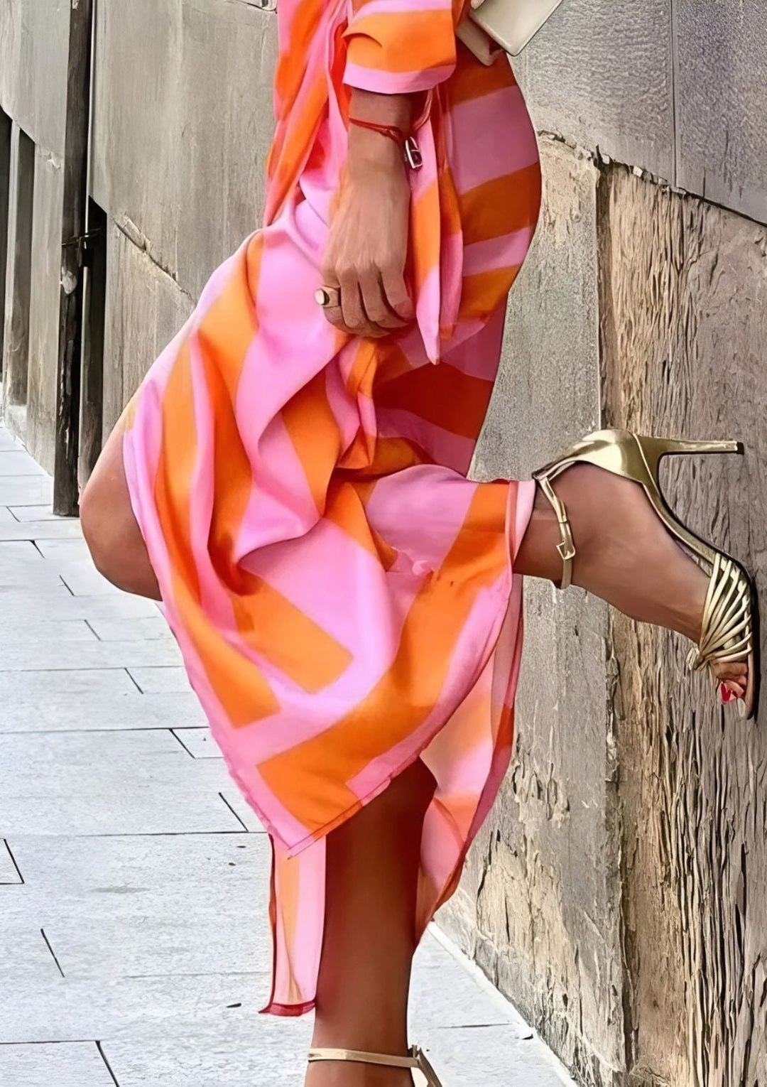 Olivia – Printed Wedding Guest Maxi Dress