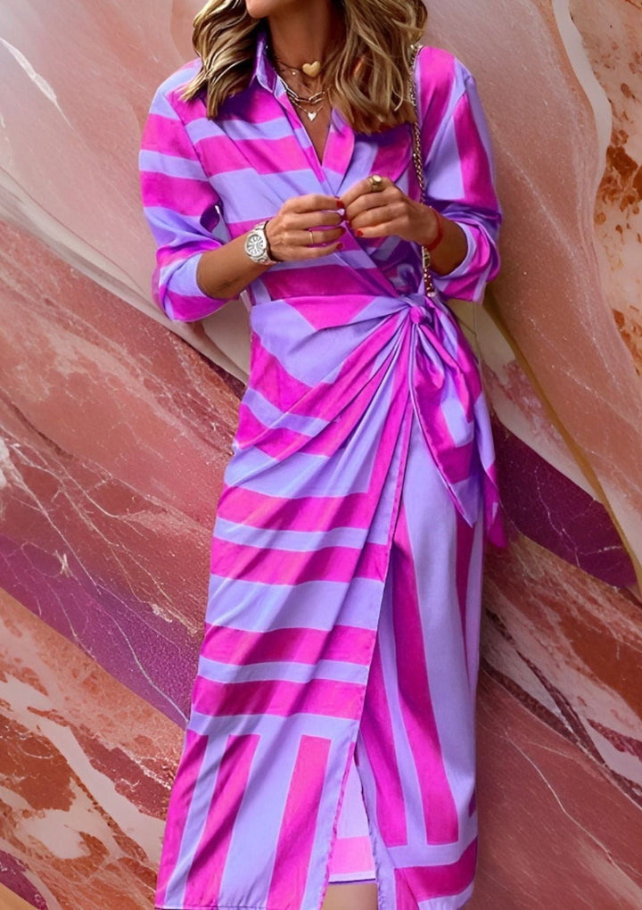 Olivia – Printed Wedding Guest Maxi Dress