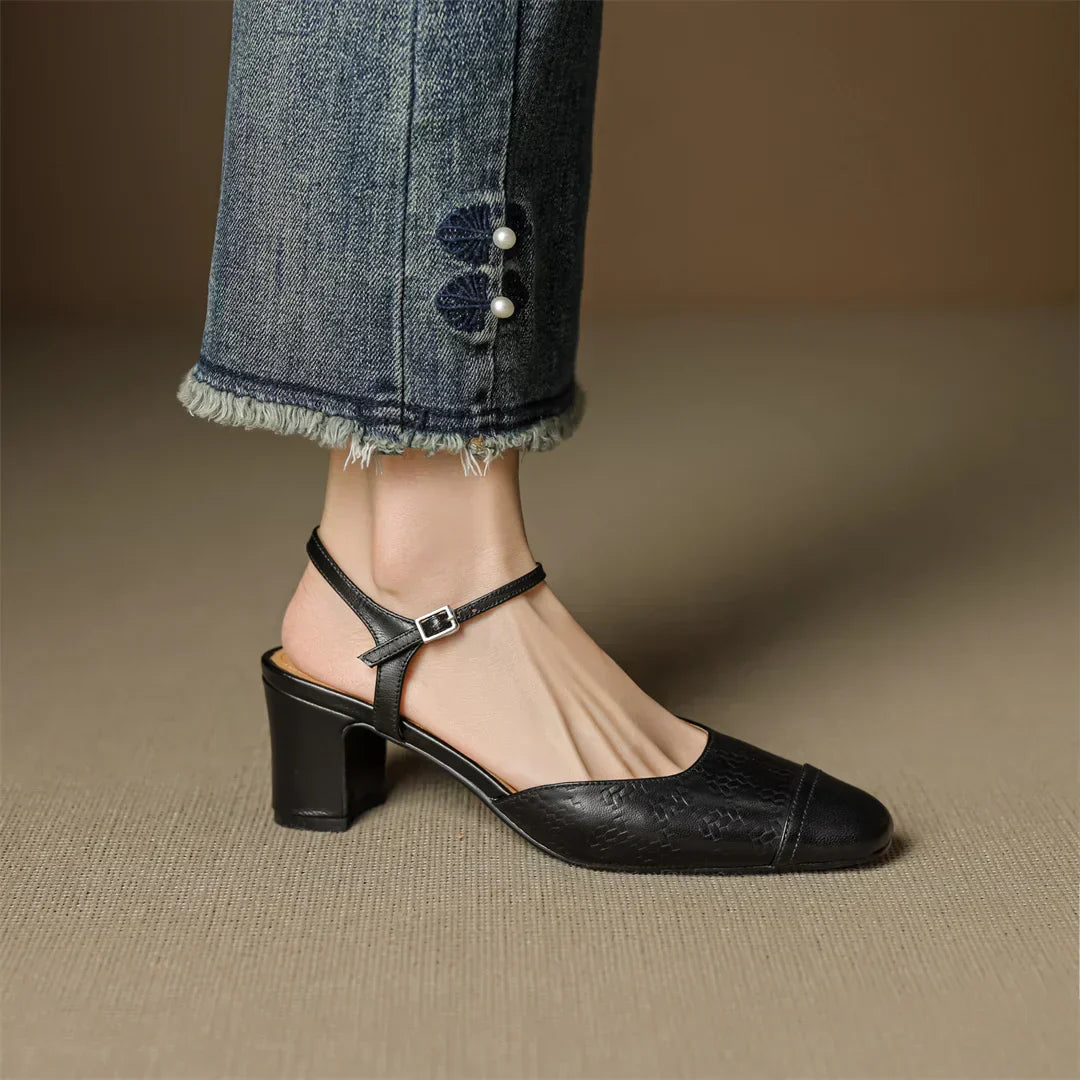 Elegant High Heels Made of Genuine Leather Valery