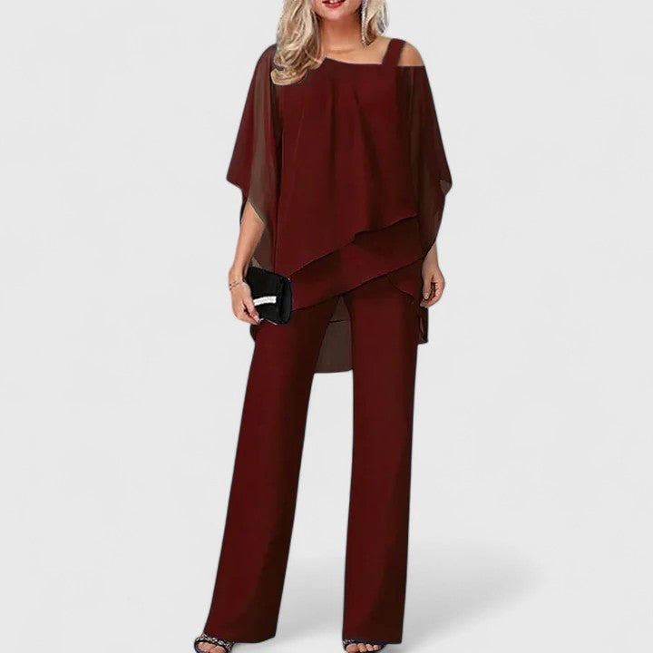 Clara | Elegant Two-Piece Pant Set