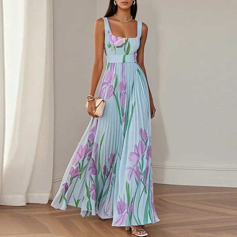 Lelia | A-Line Floral Maxi Dress