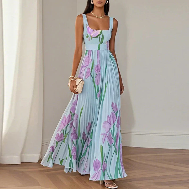 Lelia | A-Line Floral Maxi Dress