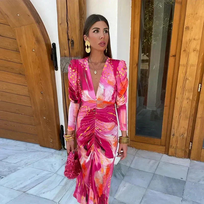 Chiara™ - Elegant Wedding Guest Maxi Dress