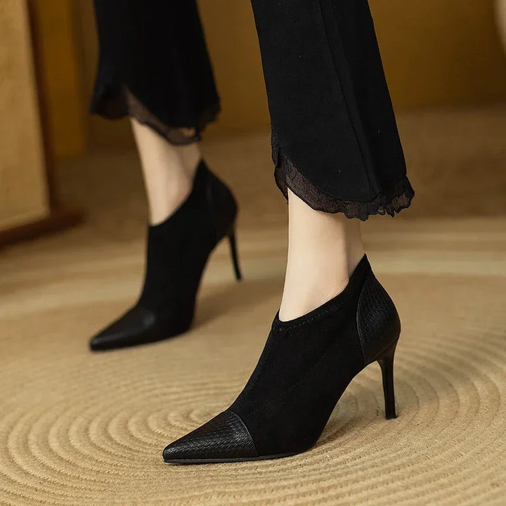 Veronica Natural Leather Heels
