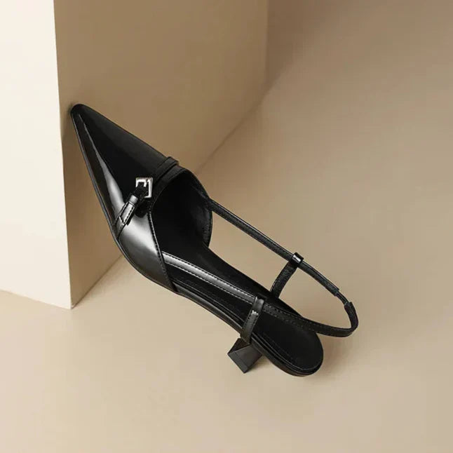 Elegant Elvor Heels with Cat Motif
