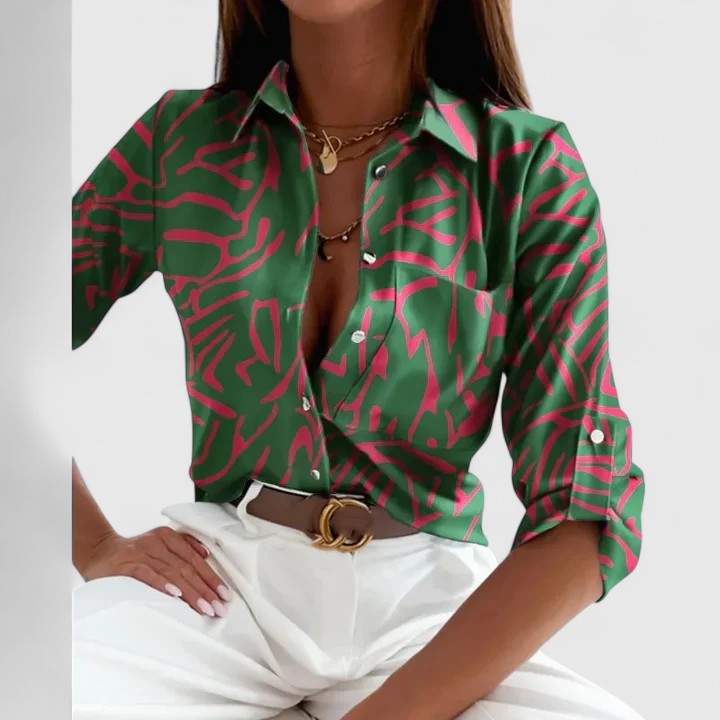Clara | Elegant Long Sleeve Blouse