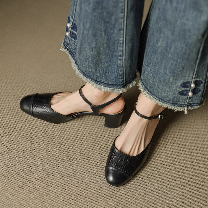 Elegant High Heels Made of Genuine Leather Valery