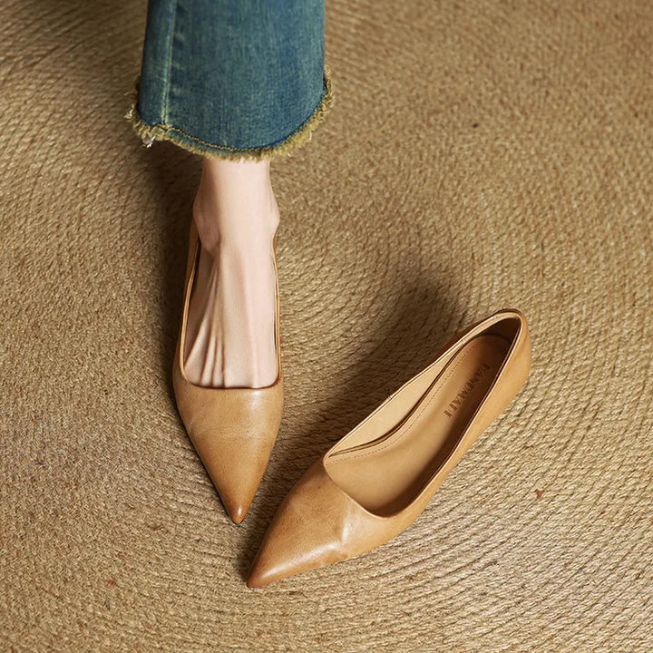 High Heeled Shoes Made of Genuine Leather