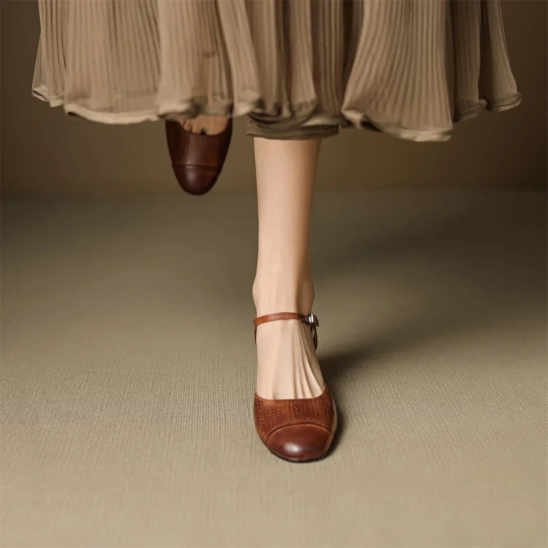 Elegant High Heels Made of Genuine Leather Valery
