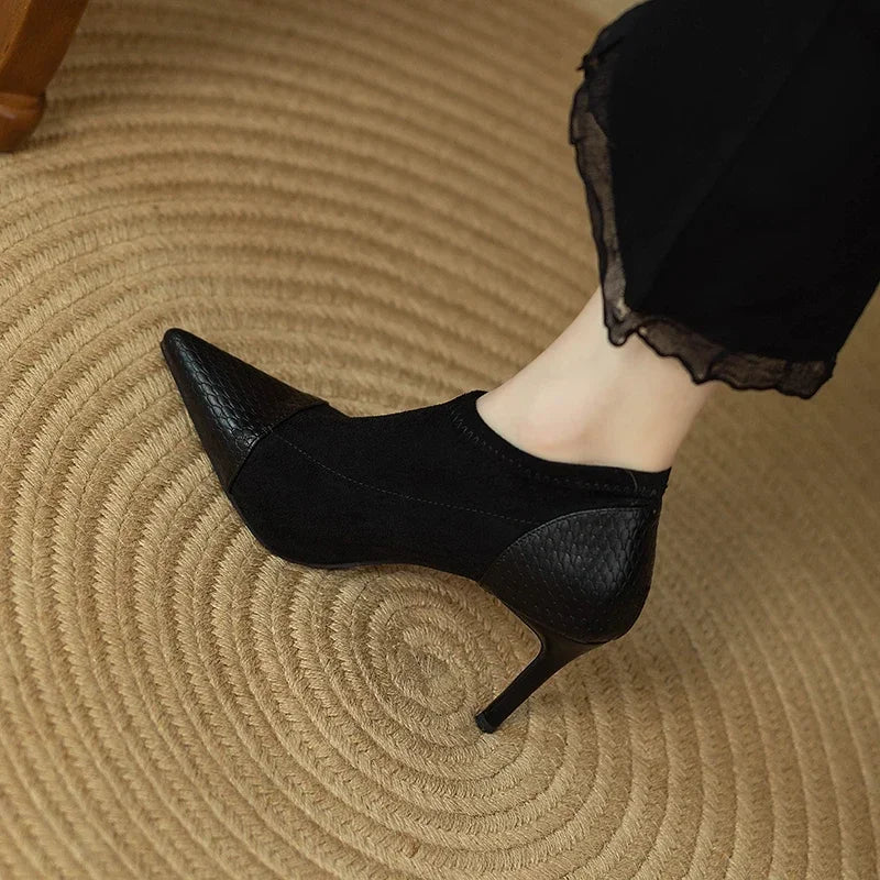 Veronica Natural Leather Heels