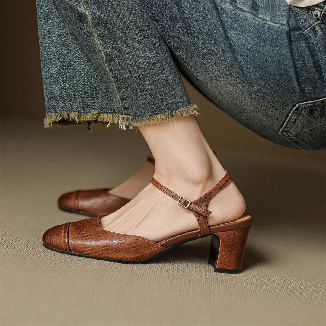 Elegant High Heels Made of Genuine Leather Valery