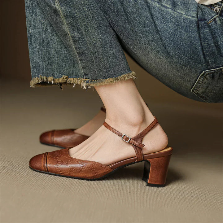 Elegant High Heels Made of Genuine Leather Valery
