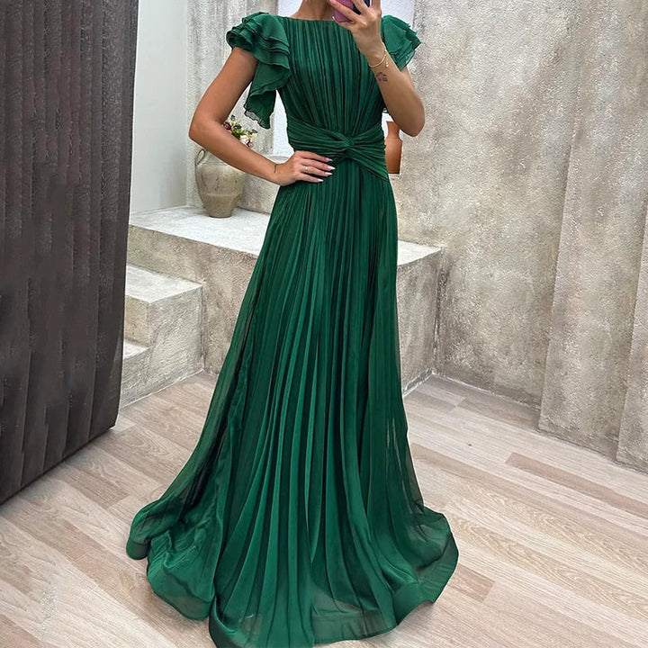 Rory | Pleated Wedding Guest Maxi Dress