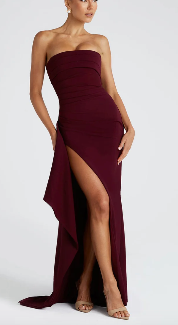 Áedammair | Strapless Luxe Maxi Dress