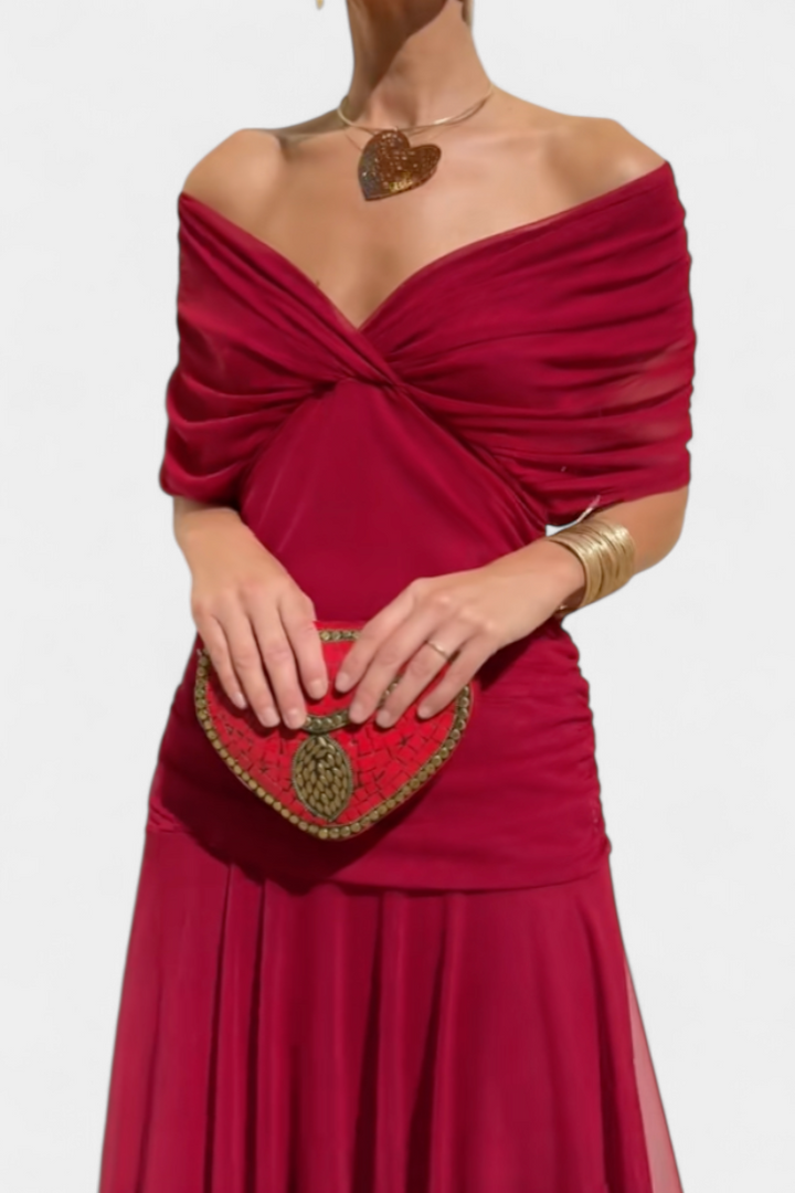 Gormfhlaith | Floral V-Neck Maxi Dress