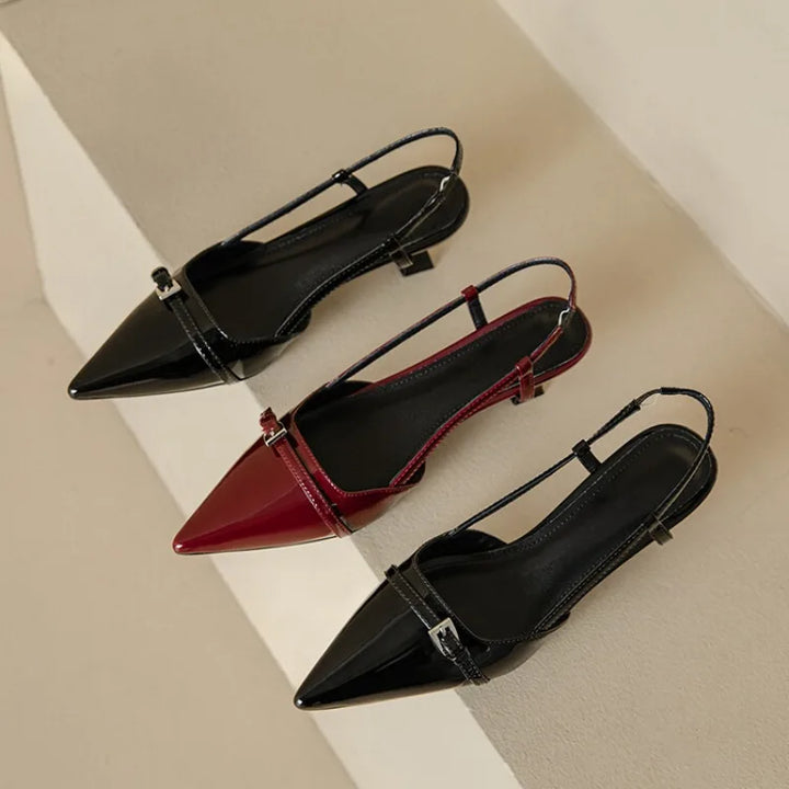 Elegant Elvor Heels with Cat Motif