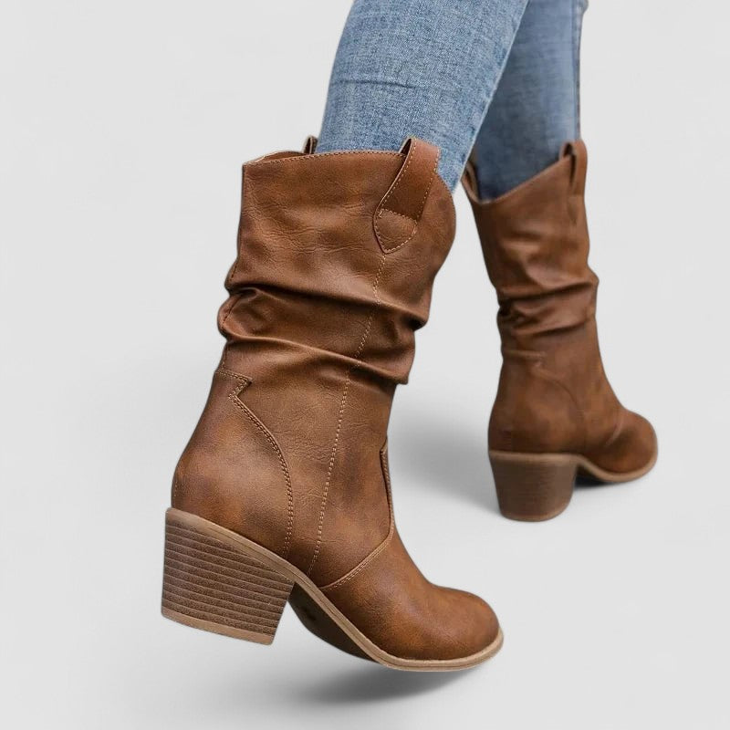 Vivian – Orthopedic Leather Boots