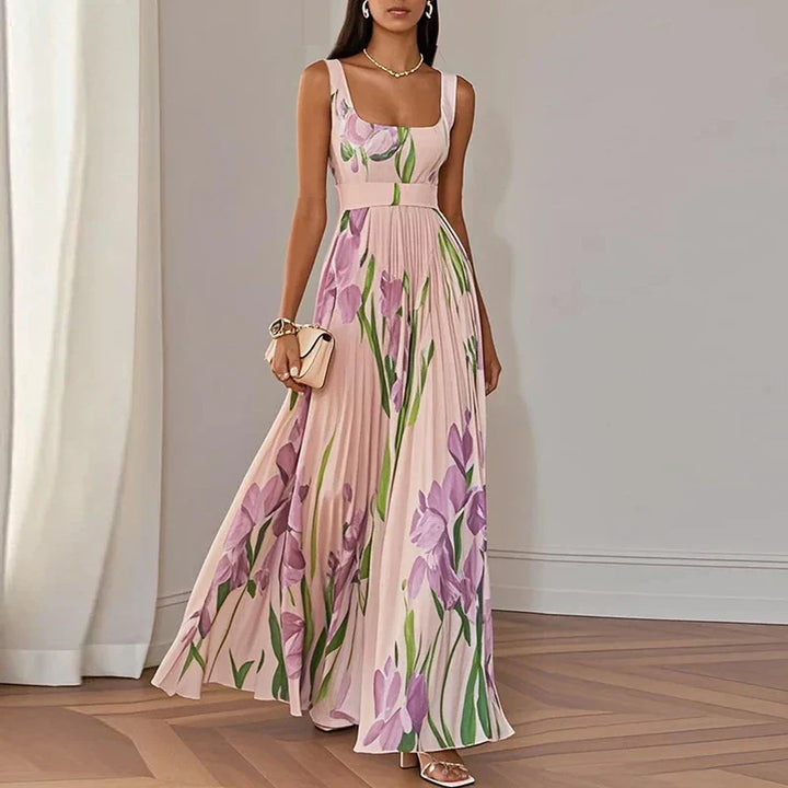 Lelia | A-Line Floral Maxi Dress