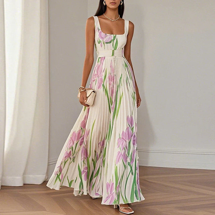 Lelia | A-Line Floral Maxi Dress