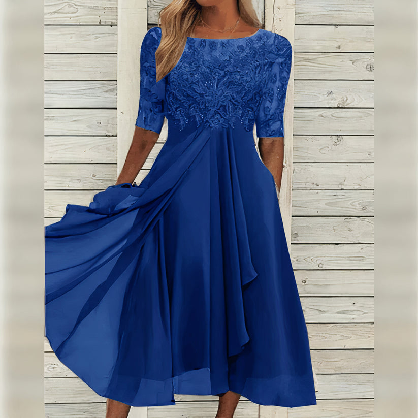Banna | Elegant Lace Midi Dress
