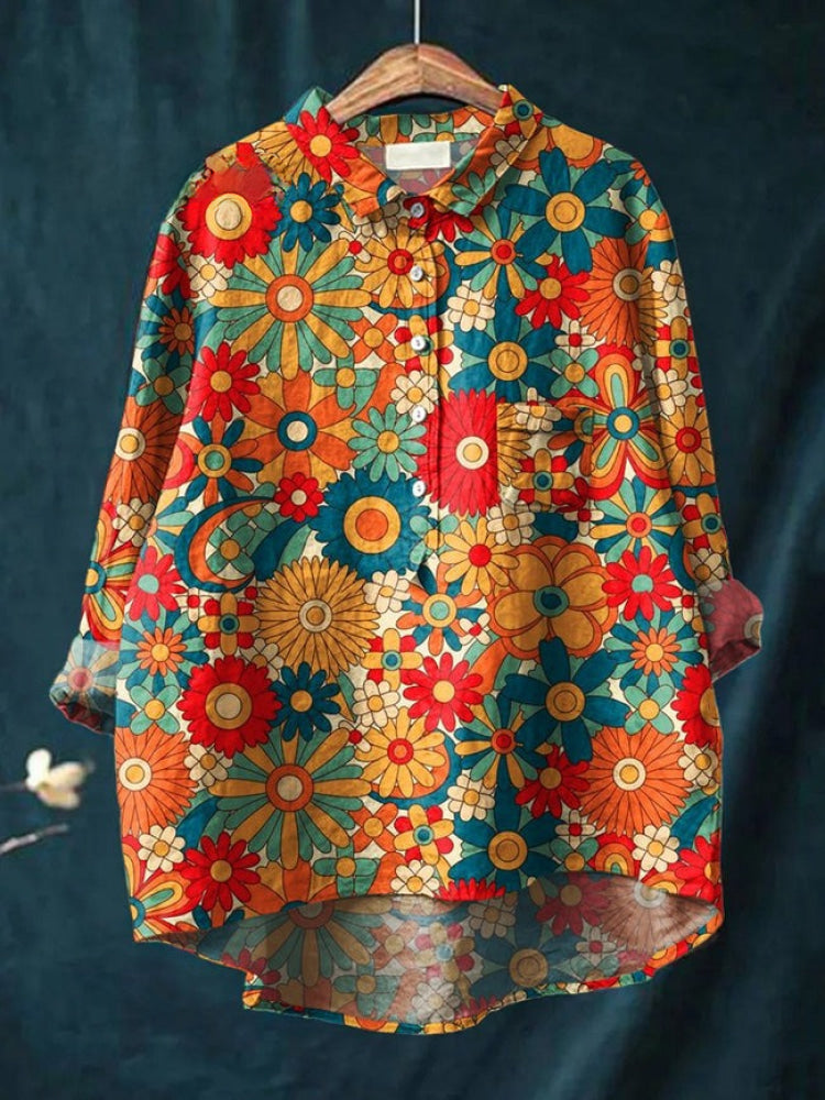 Tiziana – Linen Patterned Shirt
