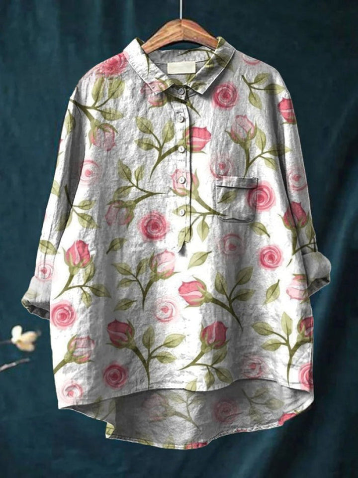 Tiziana – Printed Linen Shirt