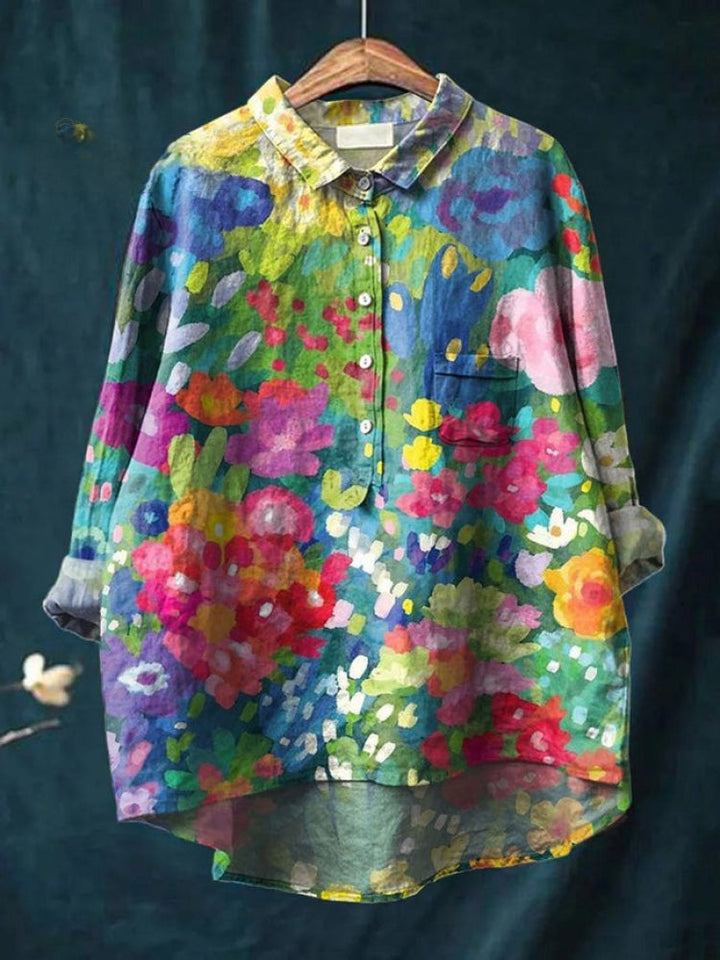 Tiziana – Linen Patterned Shirt