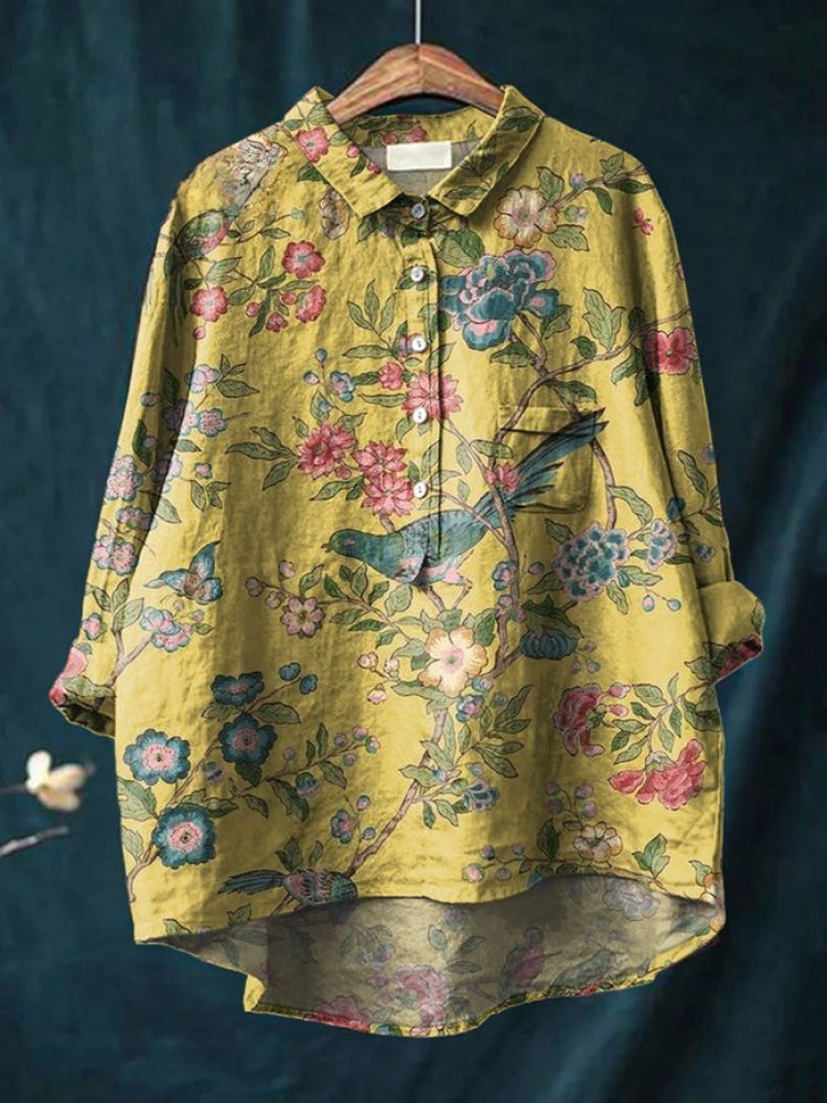 Tiziana – Linen Pattern Shirt