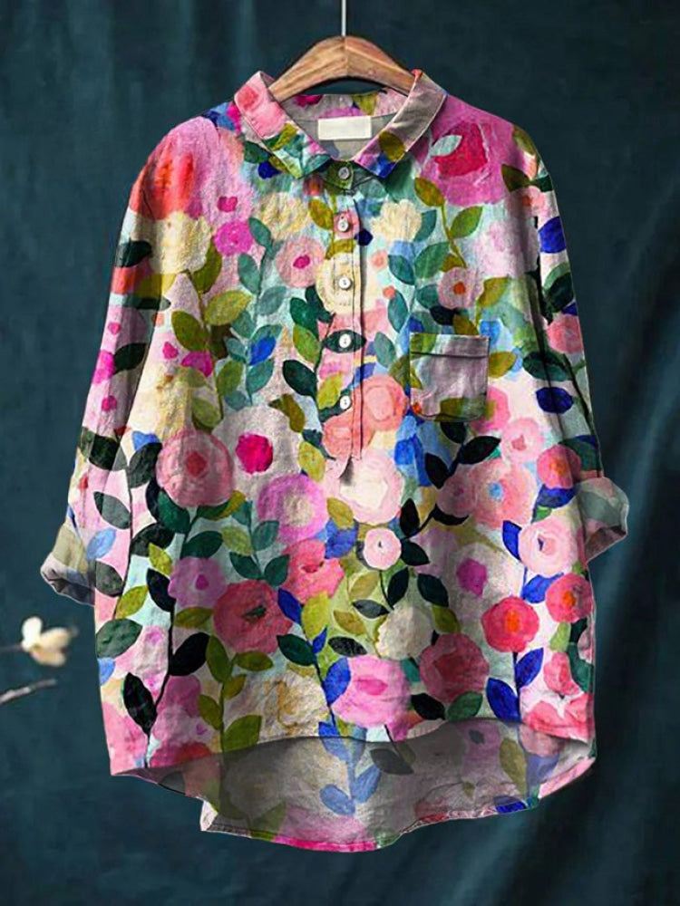 Tiziana – Linen Patterned Shirt