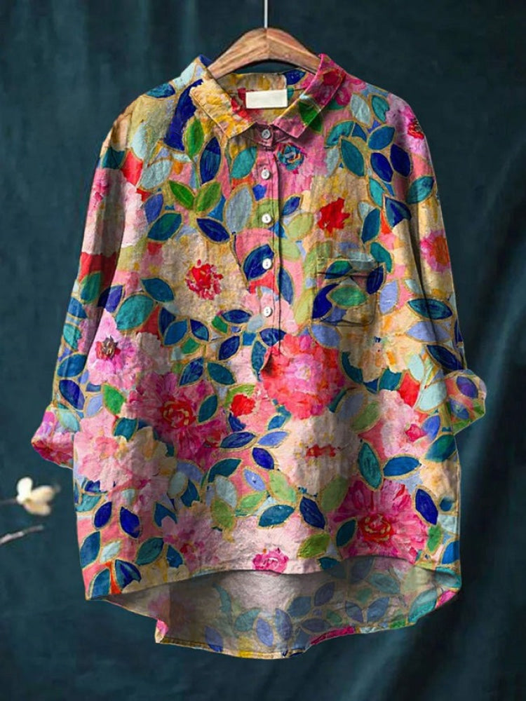 Tiziana – Linen Pattern Shirt
