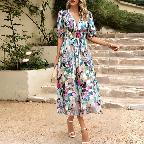 Everly - Vintage Wedding Guest Maxi Dress