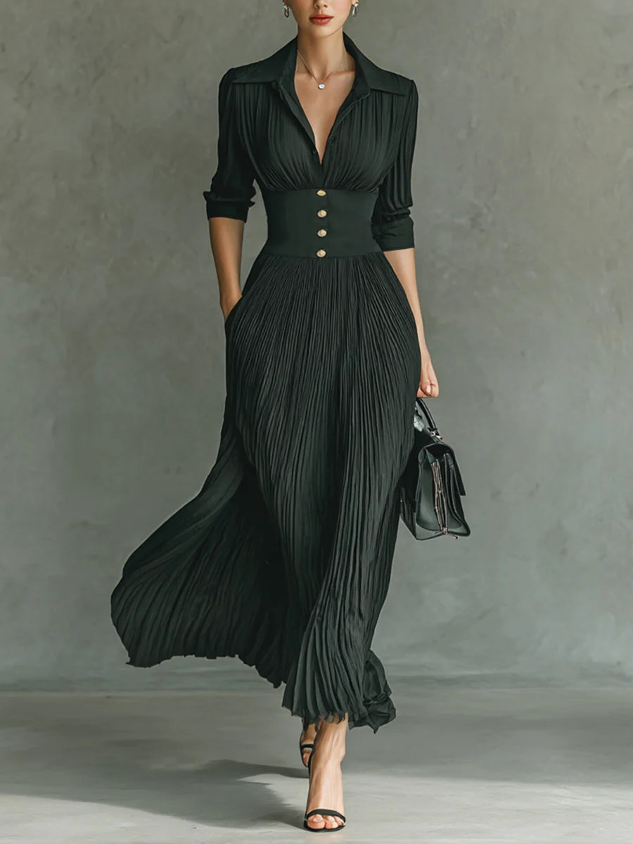 Maéline | Elegant Dress with Fitted Waist