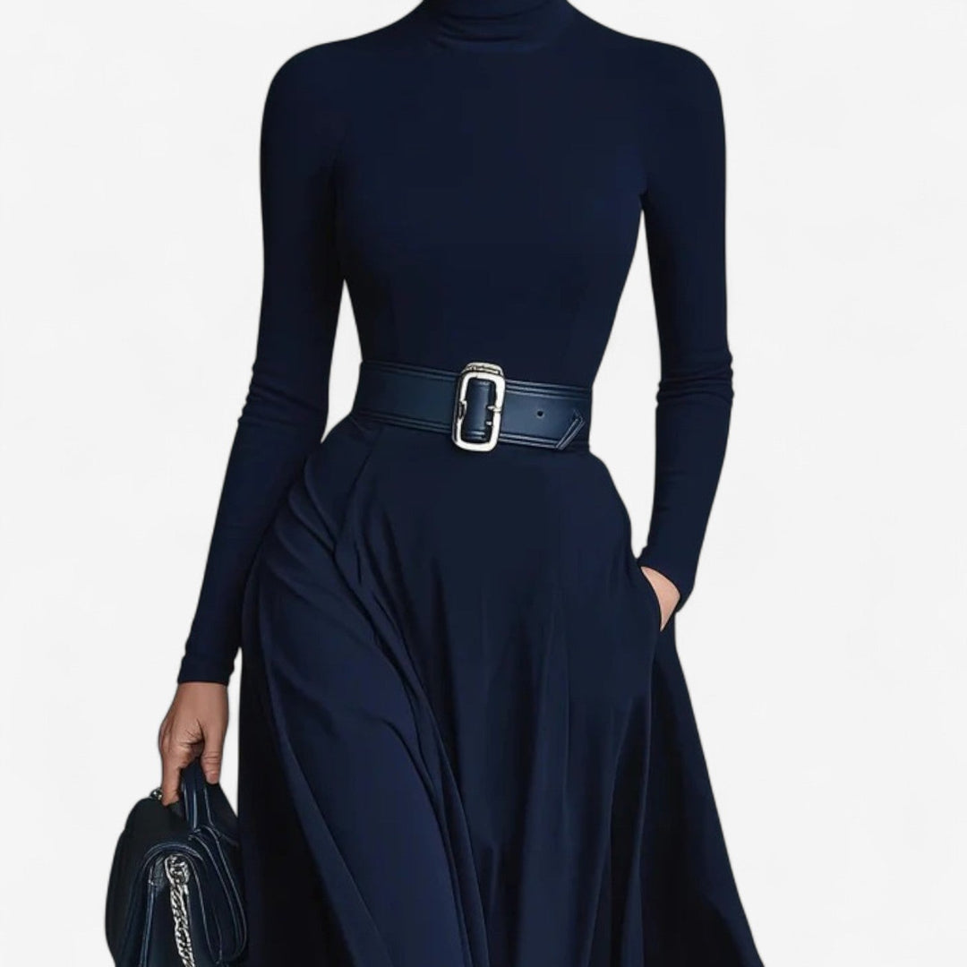 Yvelise™ Maxi Dress with High Neck