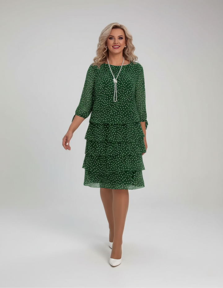Giulia - Polka Dot Dress Fluid Elegance