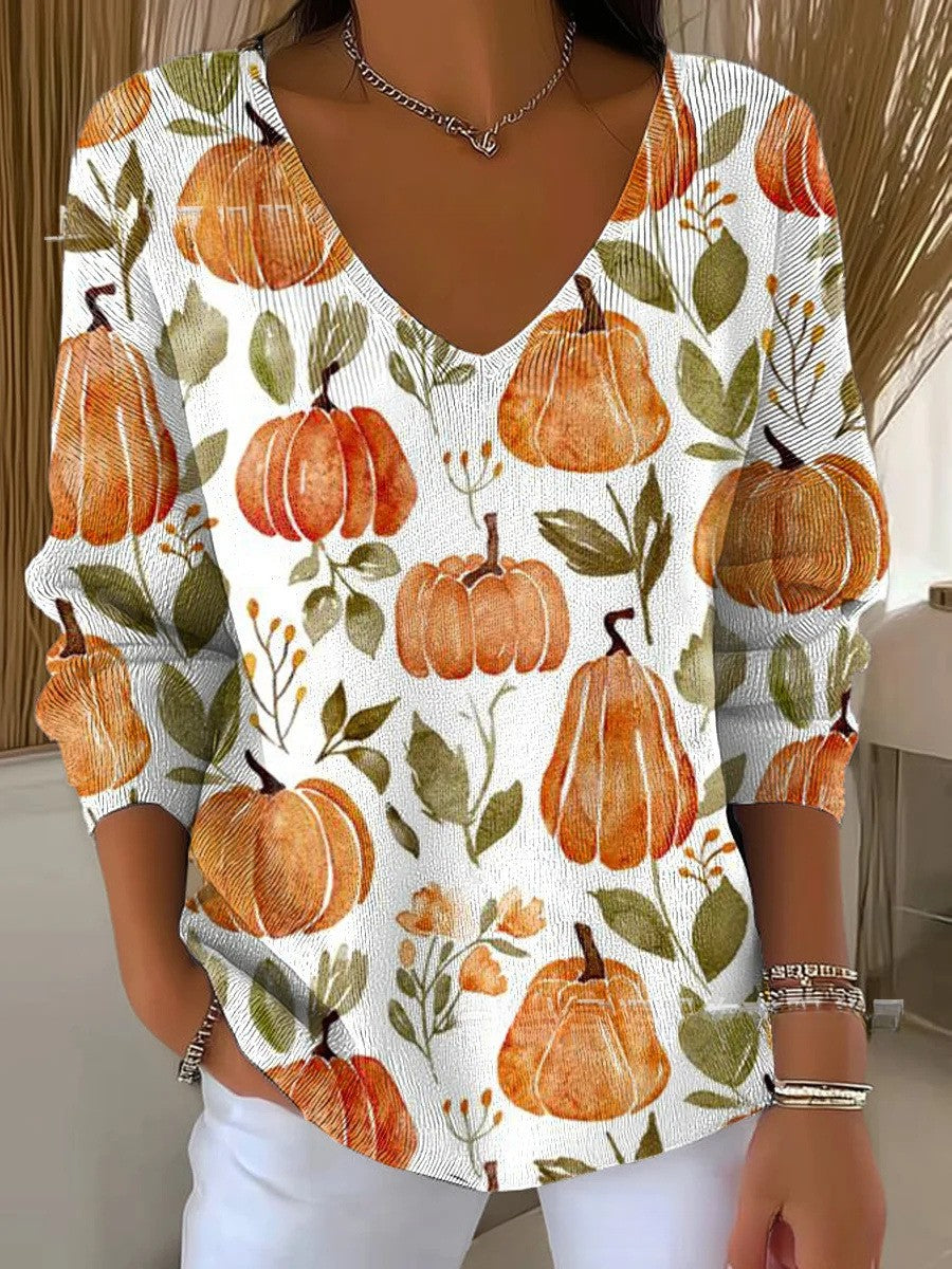 Layla – Colorful Sweater with V-Neck