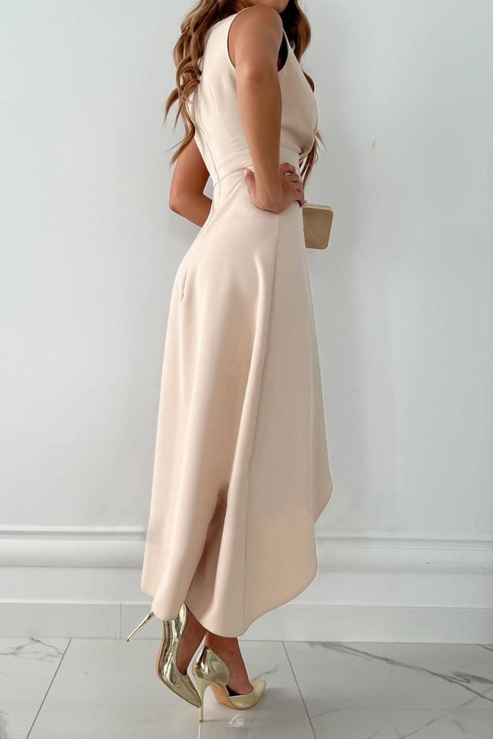 Mandy - Chic Wrap Wedding Guest Maxi Dress