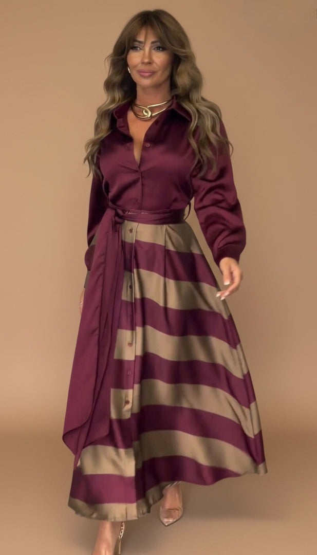 Órla | Striped Maxi Dress