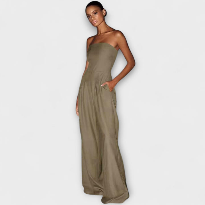 Aoibhneas | Strapless Elegant Jumpsuit