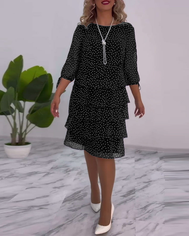 Giulia - Polka Dot Dress Fluid Elegance