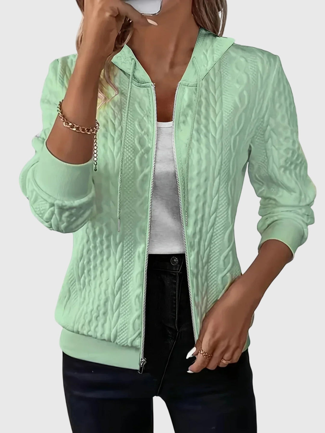 Jenna | Hoodie with Zipper