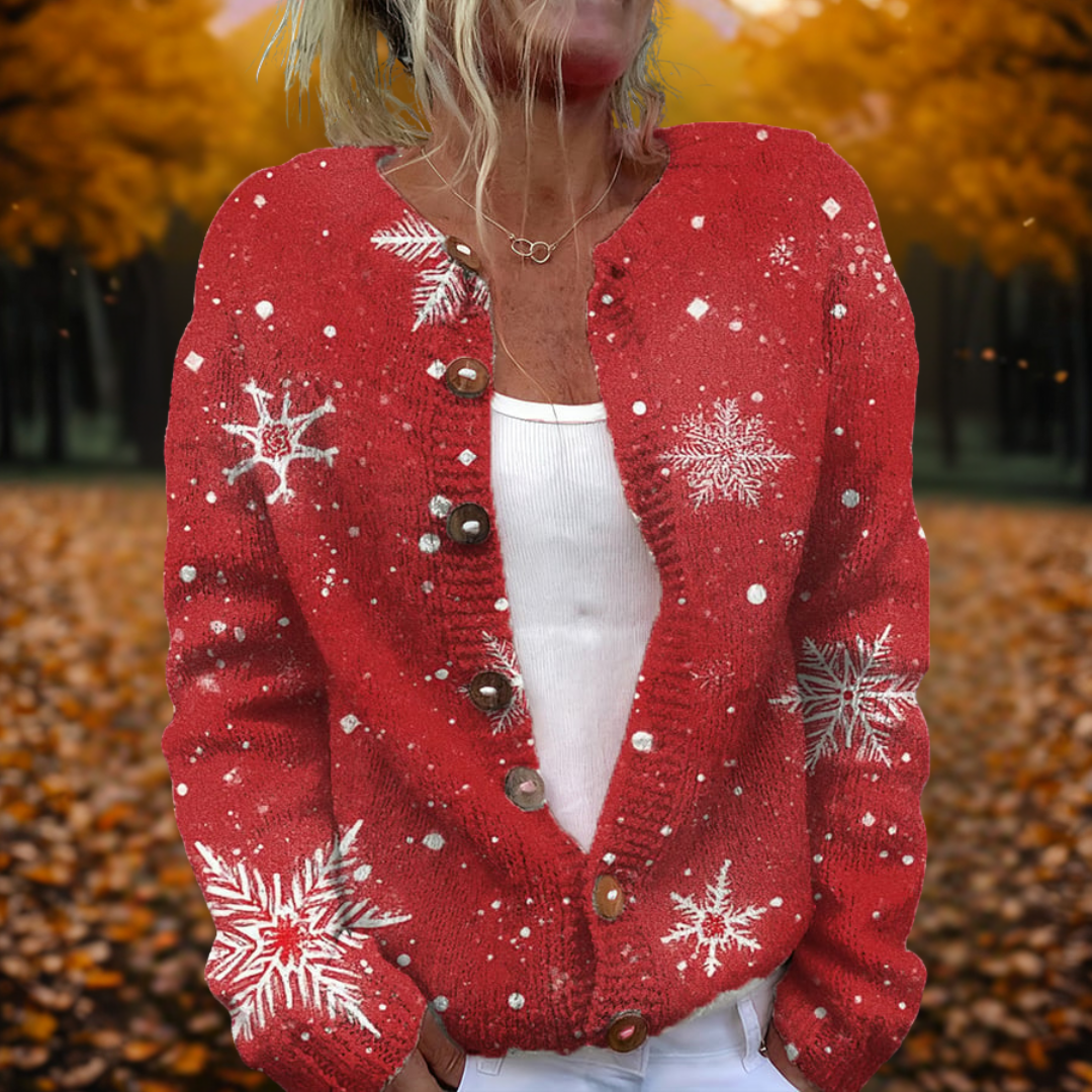 Lea | Snowflake Cardigan