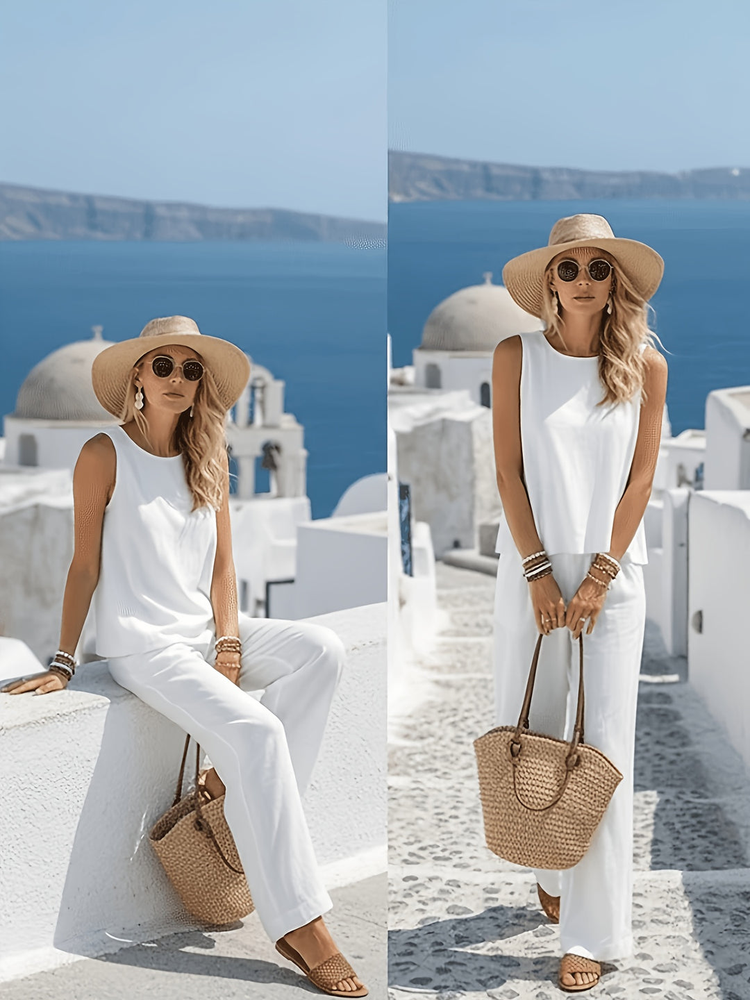 2026 Women'S New Spring Summer Women'S Vest And Shorts Set, Sleeveless Round Neck Solid Color Fashion Street Casual, Daily Outdoor Vacation Wear