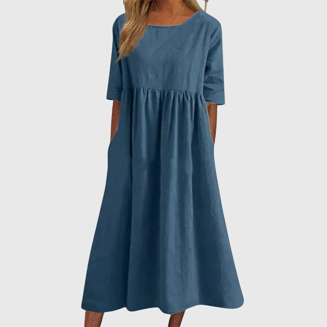 Clara | Elegant Short-Sleeved Dress