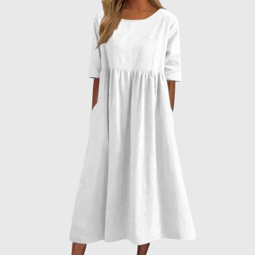 Clara | Elegant Short-Sleeved Dress