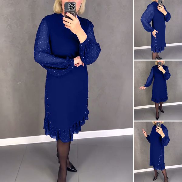 Gianna - Elegant Black Dress with Embroidered Sleeves