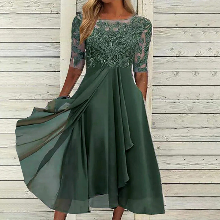 Banna | Elegant Lace Midi Dress