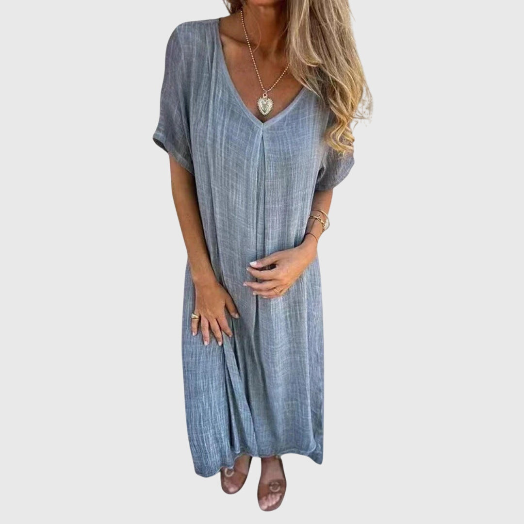 Clara | Elegant Lightweight V-Neck Dress