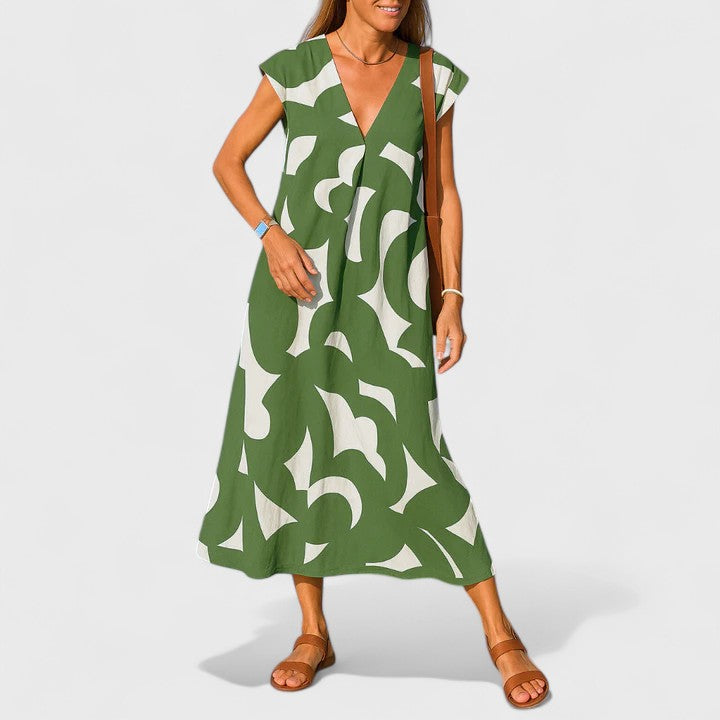 Clara | Flowing V-Neck Dress