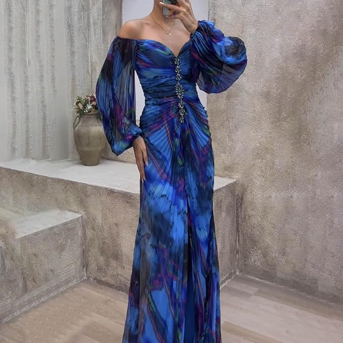 Aífe | Pleated Evening Maxi Dress