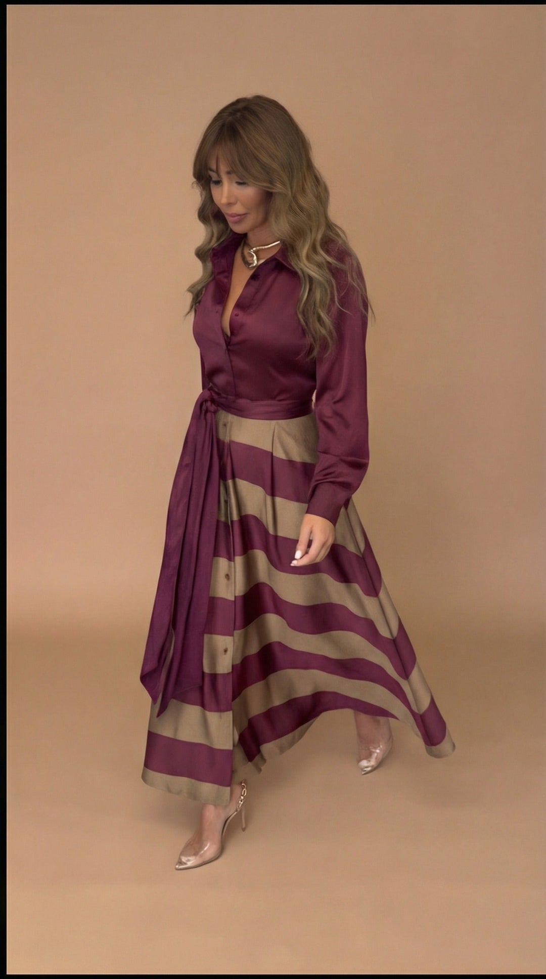 Órla | Striped Maxi Dress